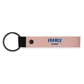 VALENCE France Frankreich - Porte-clés en PU mat - rose - Devant