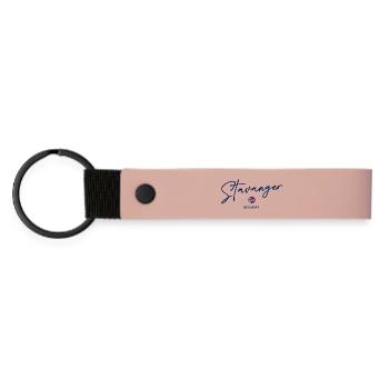 Stavanger - Norway Flag - Norge - Norwegen - Matte Pu Keyring - pink - Front