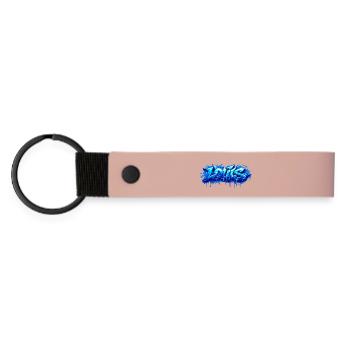 Graffiti LOUIS Name Gift Ideal Printable - Matte Pu Keyring - pink - Front