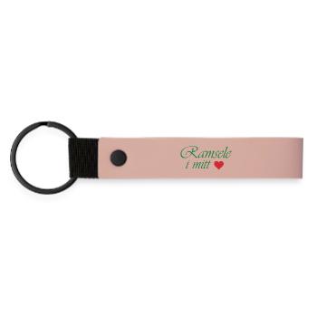 Ramsele in my Heart - Matte Pu Keyring - pink - Front