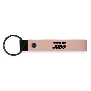 Judo - Judoka - Sport - Fight - Fighter - Strong - Matte Pu Keyring - pink - Front