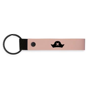 Chapeau de pirate - Porte-clés en PU mat - rose - Devant
