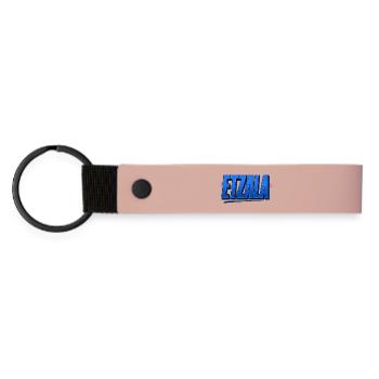 Etzala – fränkischer Mundart - Matte PU Schlüsselanhänger - Rosa - Vorne