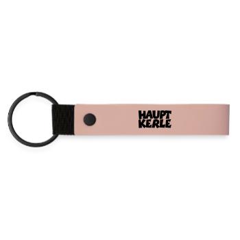Hauptkerle Schwaben Schwäbisch - Matte PU Schlüsselanhänger - Rosa - Vorne