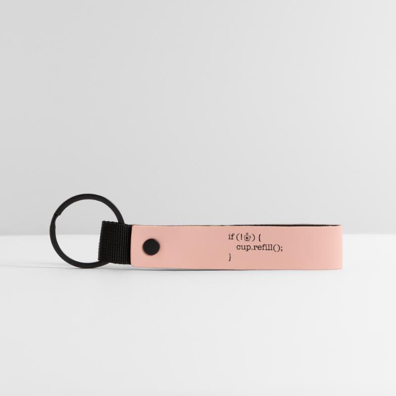 Coffee code software developer humor Matte Pu Keyring