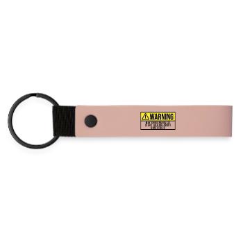 Warning Obstetrics - Matte Pu Keyring - pink - Front