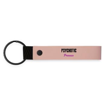 Psychotic princess - Matte Pu Keyring - pink - Front