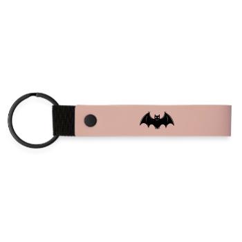 Bat - Matte Pu Keyring - pink - Front