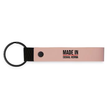 Made in the Basque Country - Matte Pu Keyring - pink - Front