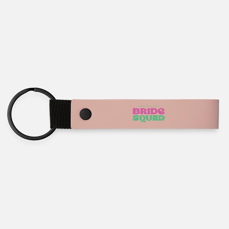 MALLORCA BRIDE SQUAD 2026 - Matte Pu Keyring - pink
