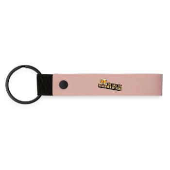 Die Lage ist Besäufniserregend - Matte PU Schlüsselanhänger - Rosa - Vorne
