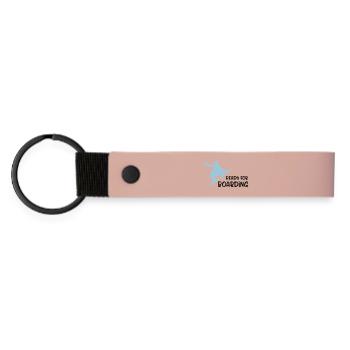 snowboard - Porte-clés en PU mat - rose - Devant