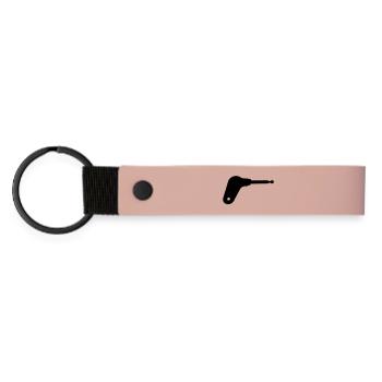 Oldtimer Trecker Zündschlüssel - Matte PU Schlüsselanhänger - Rosa - Vorne