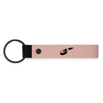buegelmessschraube - Matte Pu Keyring - pink - Front