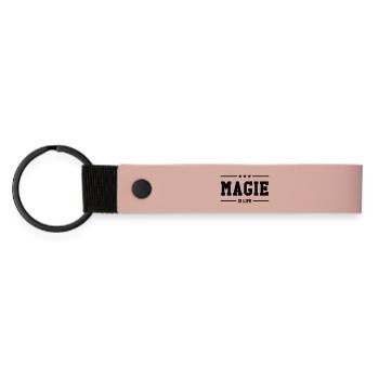 Magie is life - Porte-clés en PU mat - rose - Devant