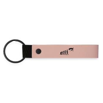 Saut en Hauteur Sauteur Sport Sportif Athlète - Porte-clés en PU mat - rose - Devant