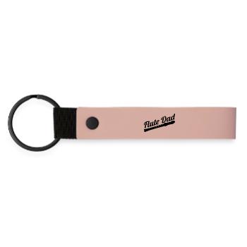 Père joueur de flûte - Porte-clés en PU mat - rose - Devant