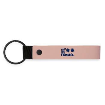 READY FOR THE ISLAND - Matte Pu Keyring - pink - Front