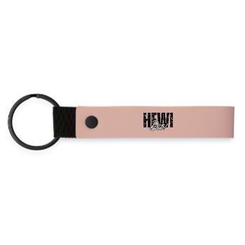 Hewi Dit ! – Berlin Humour Dicton Design - Porte-clés en PU mat - rose - Devant