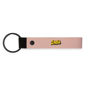 Lausa - Matte Pu Keyring - pink - Front