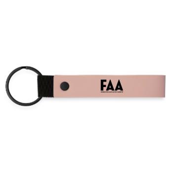 FAA, French Aperitif Federation - Matte Pu Keyring - pink - Front