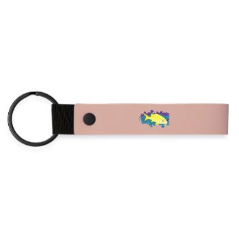 Yellow Corocoro - Haemulon flavolineatum - Matte Pu Keyring - pink - Front
