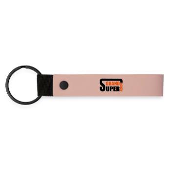 Super big brother - Matte Pu Keyring - pink - Front