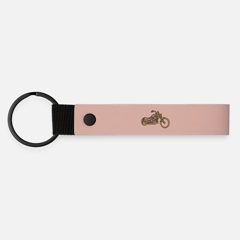 Custom – Chopper Gold Edition - Matte Pu Keyring - pink