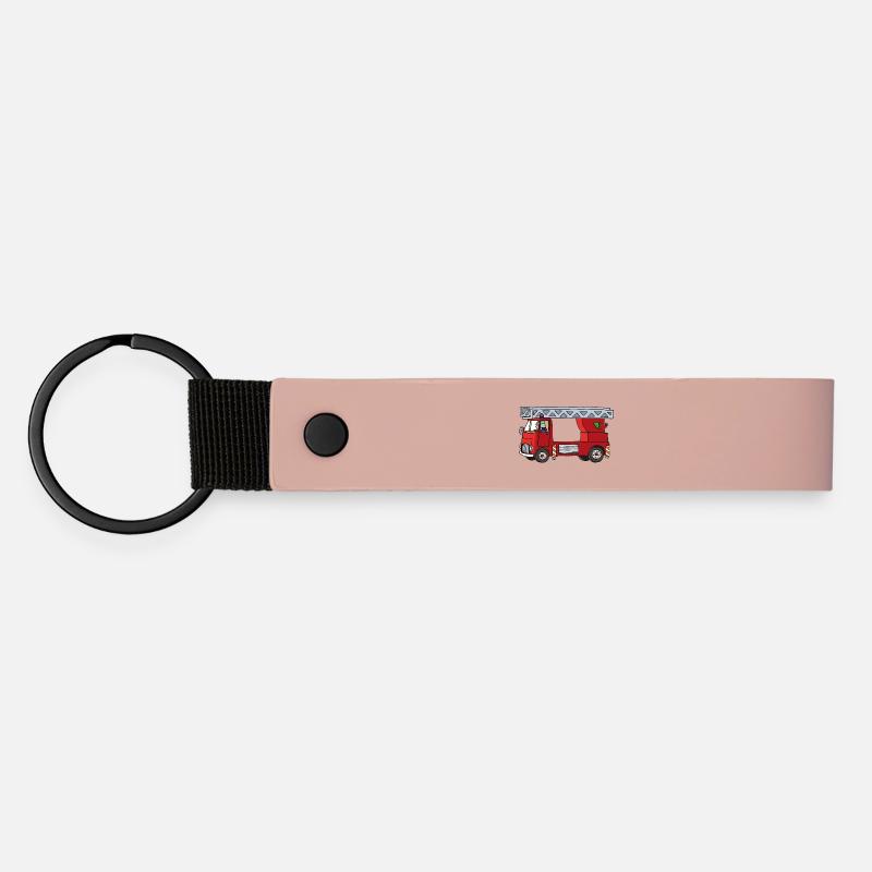 Turntable ladder - Matte Pu Keyring - pink