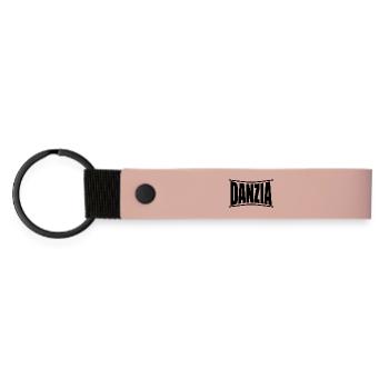 Danzia T-Shirt Geschenkidee - Matte PU Schlüsselanhänger - Rosa - Vorne