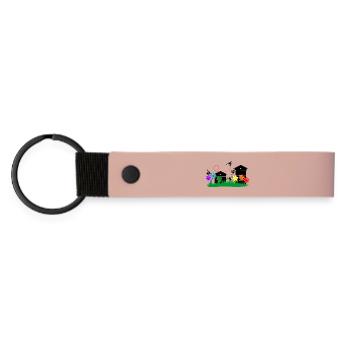 Honey greenhouses - Matte Pu Keyring - pink - Front