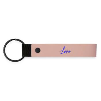 PAAR. ICH HABE GERADE GEHEIRATET. Junggesellinnenabschied. VALENTINSTAG. LIEBE. - Matte PU Schlüsselanhänger - Rosa - Vorne