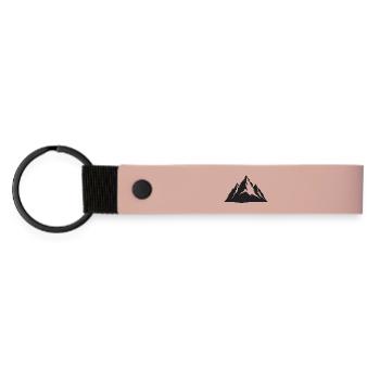 Mountains - Matte Pu Keyring - pink - Front