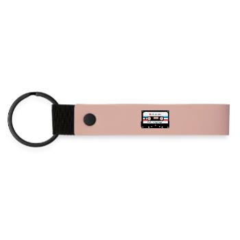 Pozdrav iz Yugoslavije - kaseta - Jugoslawien Retro - Matte PU Schlüsselanhänger - Rosa - Vorne