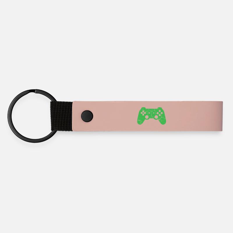 Controller Gaming - Matte Pu Keyring - pink