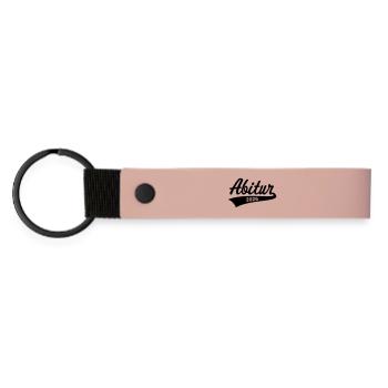 Abitur 2026 (Abiturient / Abi / Hochschulreife B) - Matte PU Schlüsselanhänger - Rosa - Vorne
