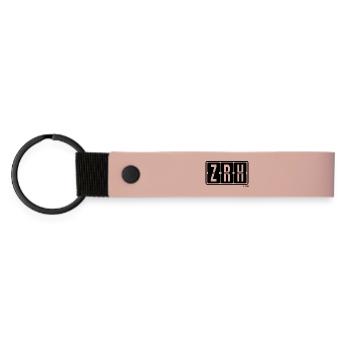 Zürich ZRH, City Souvenir, T-shirt, Badelatschen - Matte PU Schlüsselanhänger - Rosa - Vorne