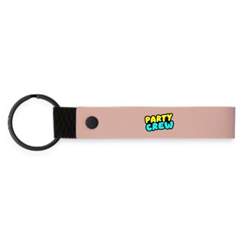 Party Crew Colorful - Matte Pu Keyring - pink - Front