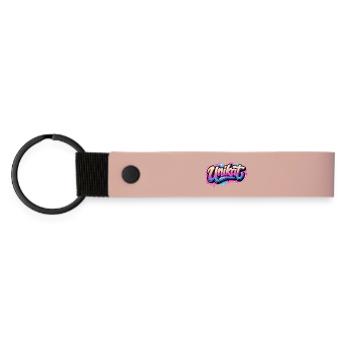 Unique Graffiti Neon - Matte Pu Keyring - pink - Front