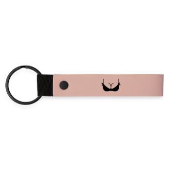 Wonderbra - Matte PU Schlüsselanhänger - Rosa - Vorne
