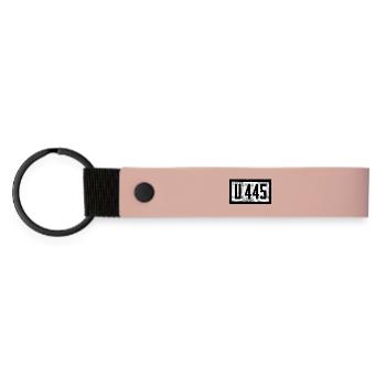 U-boat design with U 445 font - Matte Pu Keyring - pink - Front