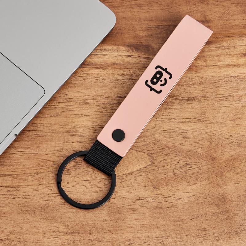 Logo du code du programmeur hacker Porte-clés en PU mat