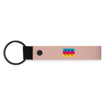RETRAITE. BONNE RETRAITE. JOYEUSE RETRAITE - Porte-clés en PU mat - rose - Devant