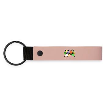 Danse - Porte-clés en PU mat - rose - Devant
