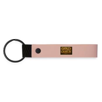 GeleID-Set im Steampunk-Stil - Matte PU Schlüsselanhänger - Rosa - Vorne