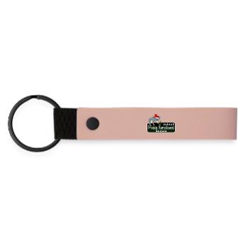 Merry Christmas Animals - Matte Pu Keyring - pink - Front