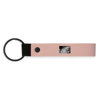 Lichtspiele 3 - Matte PU Schlüsselanhänger - Rosa - Vorne