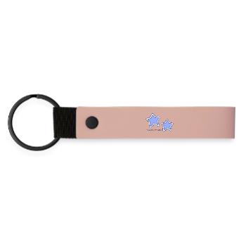 Stars - Matte Pu Keyring - pink - Front