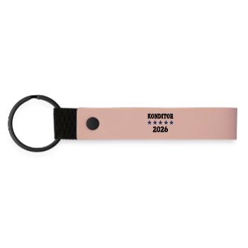Confectioner Profession Confectionery Job Work Baker Apprenticeship - Matte Pu Keyring - pink - Front