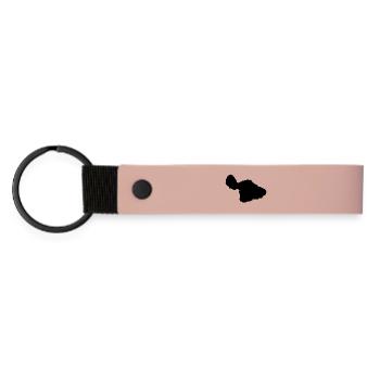 Carte de Maui - Porte-clés en PU mat - rose - Devant